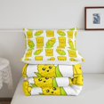 thumbnail image 5 of YST Kids Lemon Down Comforter Queen Size 3Pcs,Yellow Summer Lemon Comforter Set For Young,Hawaii Tropical Fruit Bedding Set,Farmhouse Green Leaf Down Comforter 1 Comforter with 2 Pillow Cases, 5 of 5