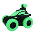thumbnail image 2 of Green Kids Rollover Stunt Remote Control Car With 360 Rotation 90 Upright Driving Sound Effects Birthday Christmas Gift Off Road Vehicle Play Toy Activity Set, 2 of 6