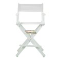 thumbnail image 5 of Casual Home Chaise de Réalisateur 24 Pouces Cadre Blanc - Toile Blanche, 5 of 5