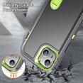 thumbnail image 2 of Kovo pour Apple iPhone 13 Pro Max, Étui de Protection Antichoc, Série Commuter, Gris/vert, 2 of 4