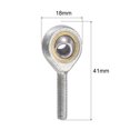 thumbnail image 2 of Roulement d'Extrémité de Tige Sphérique Uxcell, Joint de Roulement, Connecteur de Filetage Mâle Main Droite 5 mm, 2 of 6