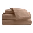 thumbnail image 1 of Comfy Bamboo World Series 4pc Microfiber Sheet Set, Full Size Bedsheet, Brown, 1 of 6