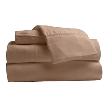 Comfy Bamboo World Series 4pc Microfiber Sheet Set, Full Size Bedsheet, Brown