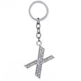 thumbnail image 1 of Key Chain Rhinestone A to Z Design Pendant Keychain Key Ring for Handbag Decor, 1 of 8