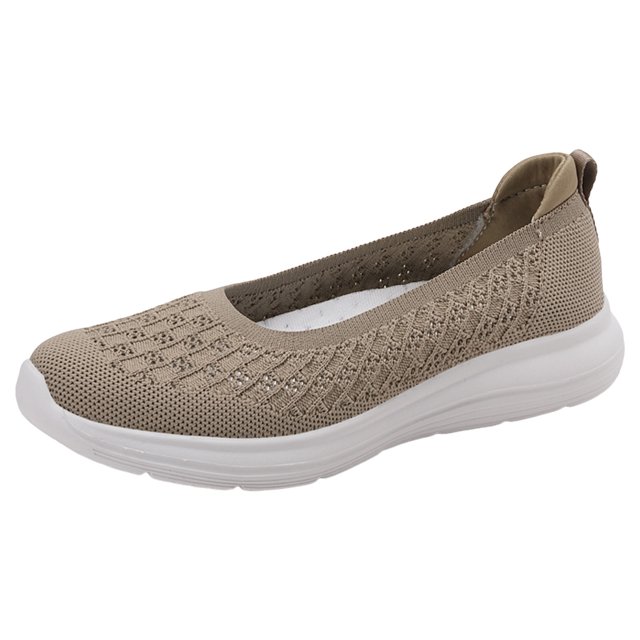 Bmisegm Women Casual Shoes Fashionable New Pattern Simple and Solid Color Flat Bottom Comfortable Lightweight Non Slip Mesh Breathable Womens Casual Shoes Khaki 40