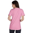 thumbnail image 3 of Inkmeso Womens Basic Crewneck Tshirt Short Sleeve Regular Fit Long Tee Workout Top, 3 of 8