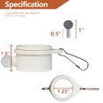 thumbnail image 2 of Anley 1.25" Plastic Flagpole Mounting Rings Set - Anti Wrap 360° Rotatable Ring with Carabiners (Pack of 2), 2 of 6