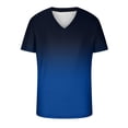thumbnail image 4 of LSLJS Mens Gradient Print T-Shirt Fitness Muscle Short Sleeve Shirts V-Neck Athletic Pullover Top, 4 of 5