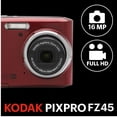 thumbnail image 4 of Kodak PIXPRO FZ45 Friendly Zoom 16MP Full HD Digital Camera (Red) Bundled with 32GB Memory Card and Camera Bag, 4 of 10