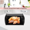 thumbnail image 3 of Bread Box,Large Capacity Metal Bread Box,Holder Bin Container Kitchen Storage Organizer,Storage Organizer 3.1-4L, 3 of 8