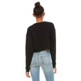 thumbnail image 3 of Bella Plus Canvas B53205503 Chandail Court en Molleton pour Femmes, Noir - Petit, 3 of 3