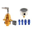 thumbnail image 4 of Adjustable Fuel Pressure Regulator with Gauge Auto Accessories Replace Parts Aureate, 4 of 10