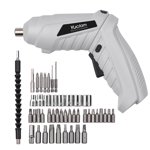 Amdohai Yuclam Tournevis électrique sans fil Tournef rotatif Mini Perceuse compacte avec LED Light Flexible Shaft 3.5Nm tournevis pour l'assemblage de meubles Maison DIY Projet