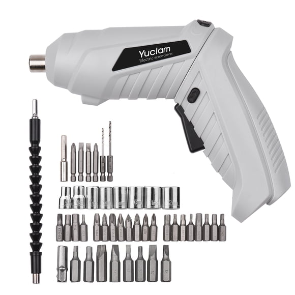 Amdohai Yuclam Tournevis Sans Fil Tournevis Électrique Rotatif Mini Perceuse Compacte avec Lumière LED Arbre Flexible 3,5 Nm Tournevis pour Assemblage de Meubles Maison Projet Bricolage