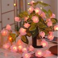 thumbnail image 4 of Cheapark LED Rose Flower String Lights 20 Warm White Lights Valentines Day Decoration USB Powered For Bedroom Party, 4 of 5