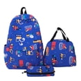 thumbnail image 1 of Children's Backpack Set 3-Piece With Pencil Case And Lunch Bag For Grades 1-3 900D Polyester Material With Laptop Compartment, 1 of 9