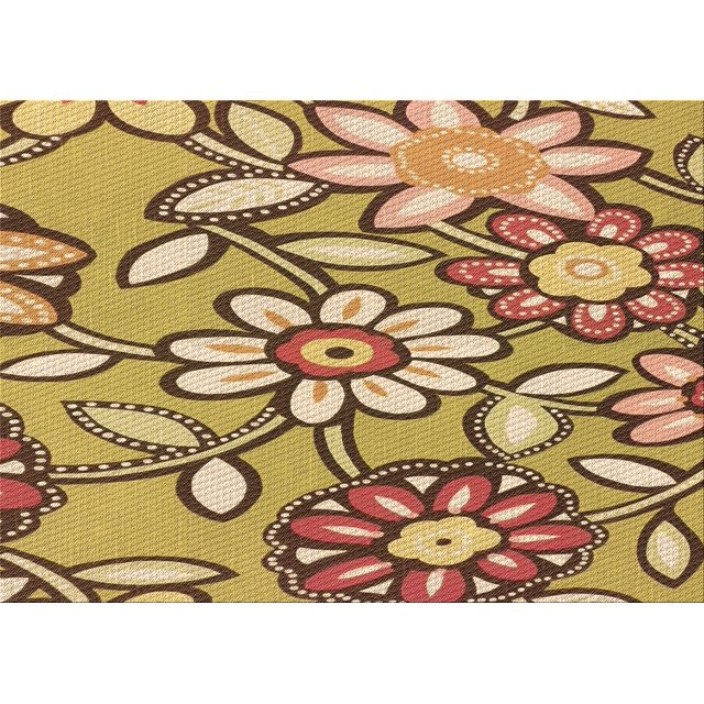 Ahgly Company Machine Washable Indoor Rectangle Transitional Saddle Brown Area Rugs, 7' x 9'