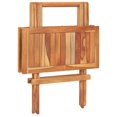 thumbnail image 5 of vidaXL 3 Piece Bistro Set with Light Blue Cushions Solid Teak Wood, 5 of 5