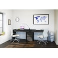thumbnail image 3 of Nexera Sereni-T Reversible Desk Panel, Black And Ebony, 3 of 5