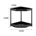 thumbnail image 3 of Vrorvz Corner Shelf Spice Rack 2 Tier Kitchen Organizers and Storage Bathroom Counter Shelf Perfume Organizer Bathroom Shelf Sturdy Long Lasting Space Storage Easy Installation Home Use, 3 of 7