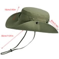 thumbnail image 2 of YIMWNYI Chapeau de Soleil pour Homme d'Extérieur, Chapeau de Pêche en Nylon Respirant avec Courroie Ajustable, Protection UV, Pliable, Léger pour la Randonnée, le Camping, l'Alpinisme et les Activités de Plein Air, 2 of 7