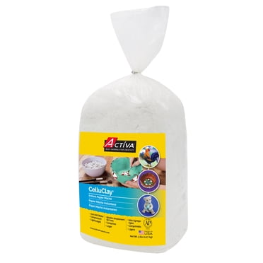 ACTÍVA CelluClay Papier Mâché Instantané, Blanc - 5 lb