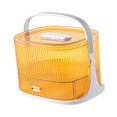 thumbnail image 1 of Yinanstore Medicine Organizer Container Portable Empty Multipurpose Large Capacity Medicine Box First Aid Box for Household Camping Dorm Orange, 1 of 8