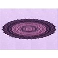 thumbnail image 1 of Ahgly Company Machine Washable Indoor Rectangle Transitional Orchid Purple Area Rugs, 2' x 4', 1 of 7