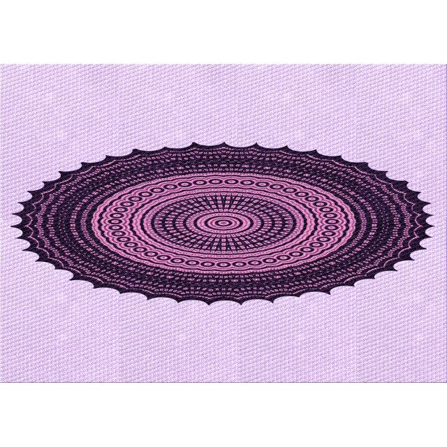 Ahgly Company Machine Washable Indoor Rectangle Transitional Orchid Purple Area Rugs, 2' x 4'