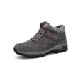 thumbnail image 3 of UKAP Mens Winter Boot Slip Resistant Snow Boots Plush Lined Ankle Bootie Work Outdoor Shoes Anti-Slip Warm Booties Gray Rose Red 4.5, 3 of 9