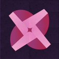 thumbnail image 1 of Ahgly Tapis d'Intérieur Lavable en Machine Carré Transitionnel Orchidée Violet, 4 Pieds Carré, 1 of 7