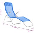 thumbnail image 4 of vidaXL Folding Sun Loungers 2 pcs Textilene Blue, 4 of 5