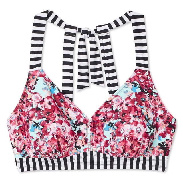 George Plus Women's Tie-Back Halter Bikini Top