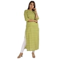 thumbnail image 4 of Moomaya Kurti Ethnique Indienne Imprimée pour Femmes, Col Mandarin, Longue Kurta Droite avec Poches, 4 of 8