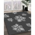 thumbnail image 3 of Ahgly Company Tapis d'Intérieur Lavable en Machine Carré Gris Transitionnel, 6 Pieds Carré, 3 of 7