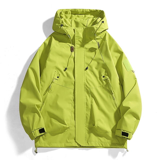 RKSTN Jackets for Men Fall Fashion Stitching Drawstring Hooded Slim Fashion Jacket Coat Outwear Mens Coats