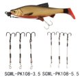 thumbnail image 2 of 3 Pcs Brochet Perche Achigan Prédateur Leurre Pêche Dards Hameçons Triples Acier Inoxydable, 2 of 4
