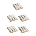 thumbnail image 2 of kurtrusly Wood Earring Card Holder w/ Tray Jewelry Display for Accessory 9 Pair White 5Set, 2 of 6