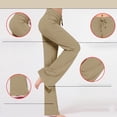 thumbnail image 4 of AherBiu Sweatpants for Womens High Waisted Drawstring Slim Fitted Casual Trousers Fall Solid Color Workrout Yoga Pants, 4 of 9
