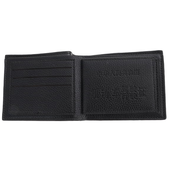 SHOWERORO Bifold Men Wallet Black with Zipper Coin Pocket and Metal Money Clip