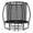Noir, variante sur Gymax Trampoline Récréatif de 12 Pi avec Échelle, Filet d'Enceinte, Coussin de Sécurité, Extérieur, Noir