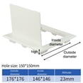 thumbnail image 3 of White ABS Inspection Port White Access Panel Door Plastic Removable Opening Flap Cover Plate Hatch Cover Doors Wall Ceiling, 3 of 8