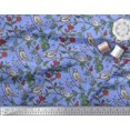 thumbnail image 3 of Soimoi Poly Georgette Fabric Bird & Leaf Bird Fabric Prints By Yard 42 Inch Wide, 3 of 3