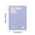 thumbnail image 2 of Tyidzon A5 Horizontal Thickened Coil Notebook Excerpt Colorful Plastic Cover Student Notebook Quality Writing Paper No Additive, Back to School Supplies, 2 of 6