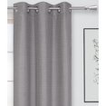 thumbnail image 4 of Safdie & Co. Curtain 2PK 84L Blackout Linen Look Grey, 4 of 5