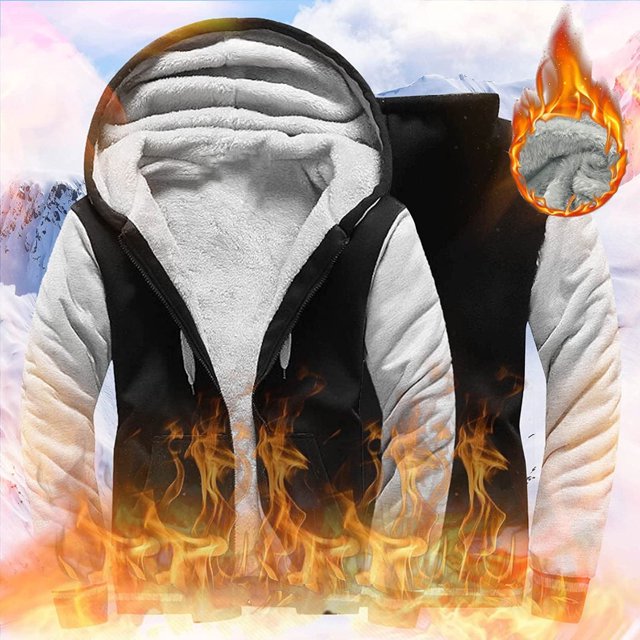 Qertyioot Hauts pour Hommes Mode Veste Décontractée Extérieur Manches Longues Manteau Chaud