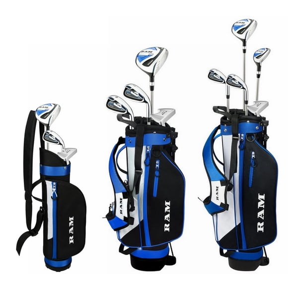 Ram Golf Junior SDX Boys Golf Clubs Set with Bag, Left Hand, Age 9-12