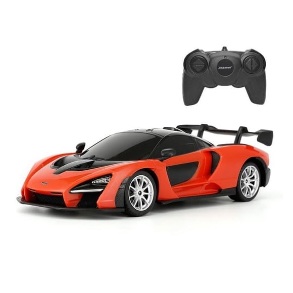Remote control McLaren Senna in vibrant orange color 1.24,  racing experience, batteries (not included)