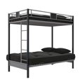 thumbnail image 3 of Silver Screen Twin/Futon Metal Bunk Bed, 3 of 8