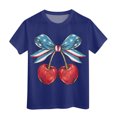 thumbnail image 4 of WEAIXIMIUNG T-Shirts Blancs pour Enfants Filles T-Shirt à Manches Courtes d'Été Col Rond T-Shirt Coupe Décontractée Basique, 4 of 4